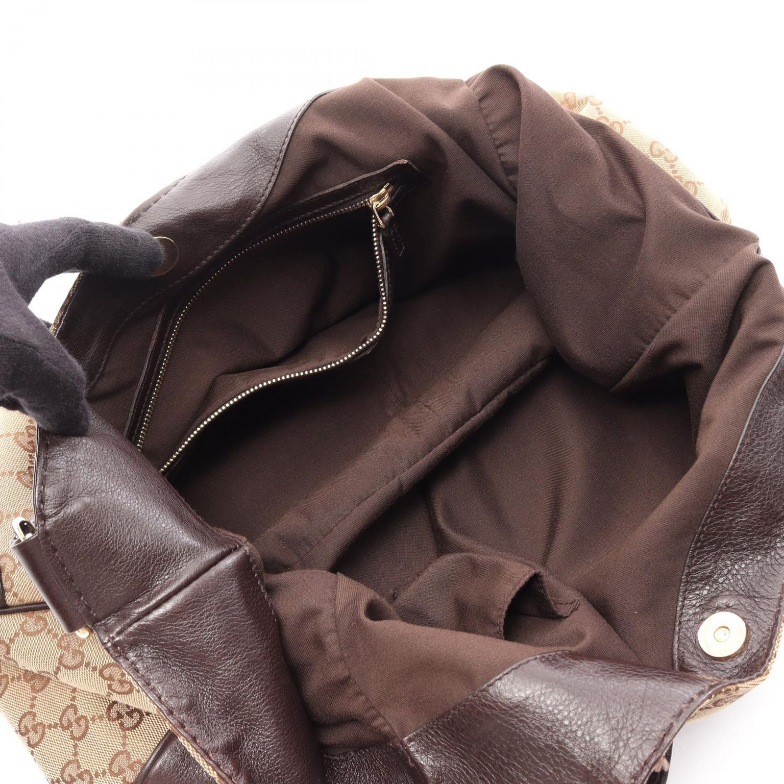 Gucci Shoulder Bag GG Canvas Beige Brown Charlotte Line — view 3