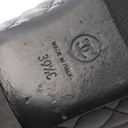 Chanel Loafers Quilted Black Lambskin CC Logo Charm — view 6