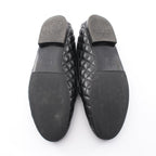 Chanel Loafers Quilted Black Lambskin CC Logo Charm — view 4