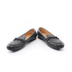 Chanel Loafers Quilted Black Lambskin CC Logo Charm — view 3