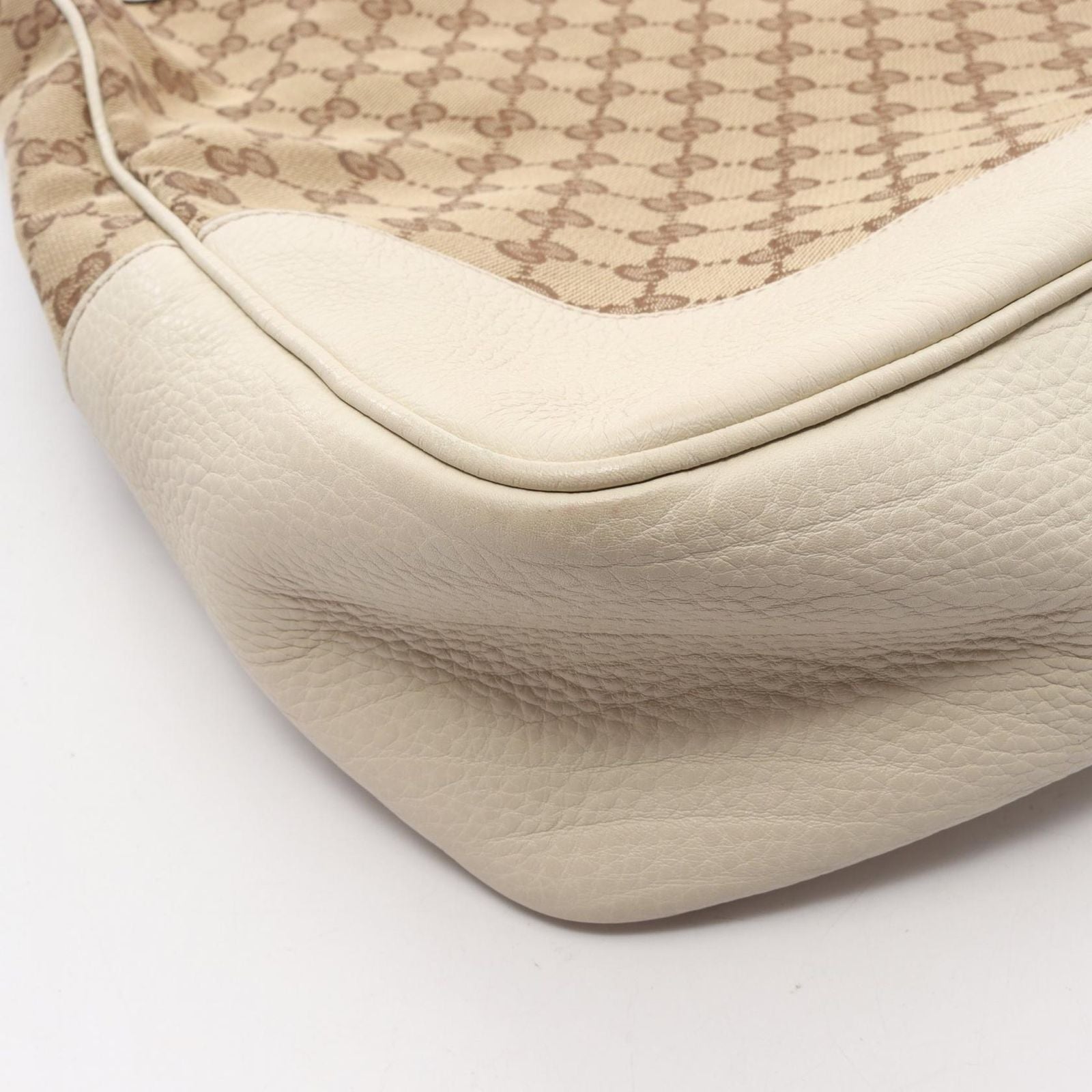 Gucci Shoulder Bag Diana Bamboo 2-Way Beige Ivory Canvas Leather — view 8