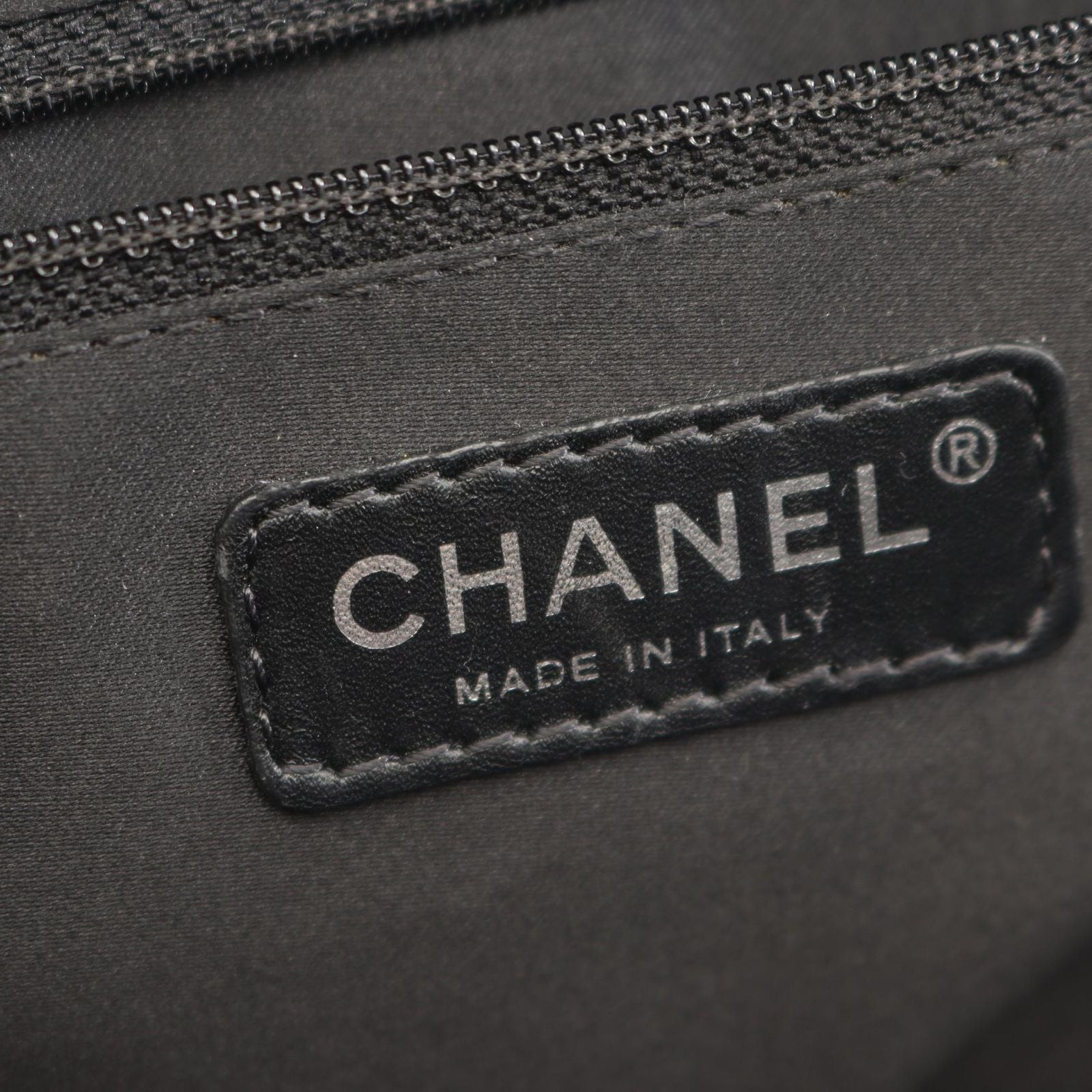 Chanel Quilted Bowling Bag Black Lambskin — view 4