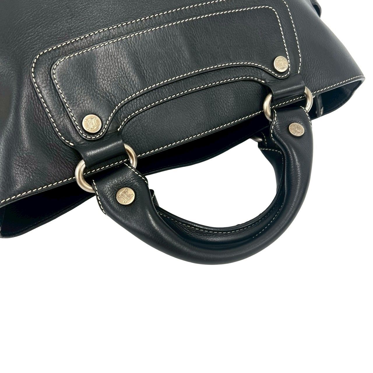 Celine Boogie Leather Boston Bag Mini Tote Black — view 4