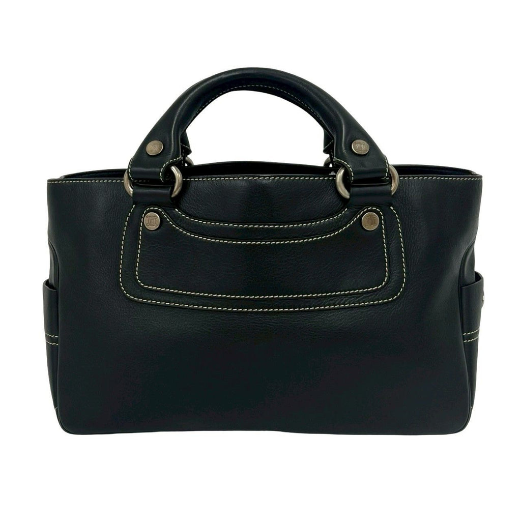 Celine Boogie Leather Boston Bag Mini Tote Black — view 3