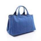 Prada Tote Canapa 2-Way Blue Canvas — view 2