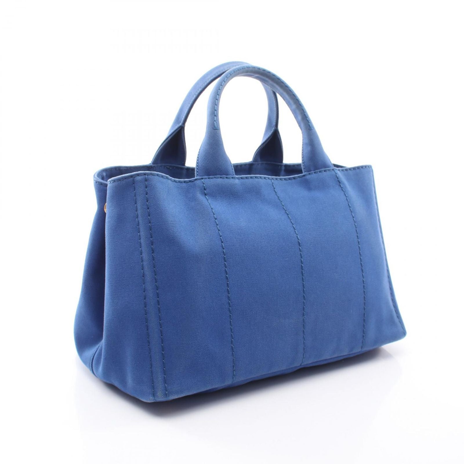 Prada Tote Canapa 2-Way Blue Canvas — view 2