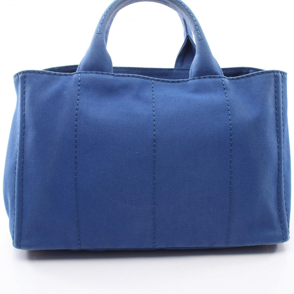 Prada Tote Canapa 2-Way Blue Canvas — view 8