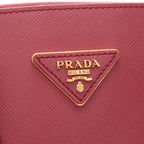 Prada Handbag Galleria 2-Way Pink Saffiano Leather Hand — view 5