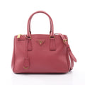 Prada Handbag Galleria 2-Way Pink Saffiano Leather Hand