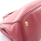 Prada Handbag Galleria 2-Way Pink Saffiano Leather Hand — view 6