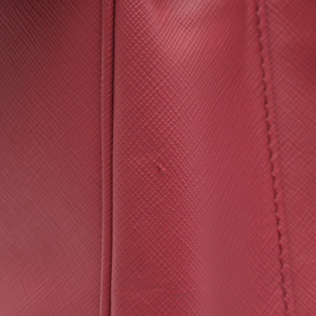 Prada Handbag Galleria 2-Way Pink Saffiano Leather Hand — view 7