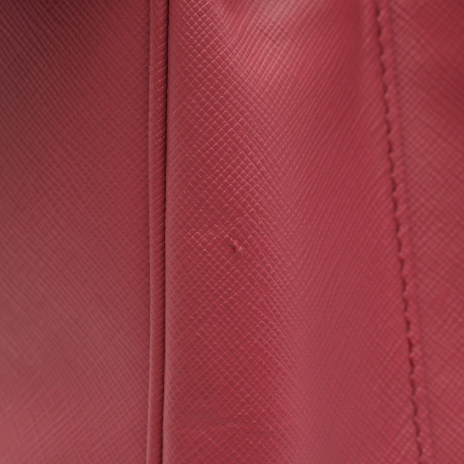 Prada Handbag Galleria 2-Way Pink Saffiano Leather Hand — view 7