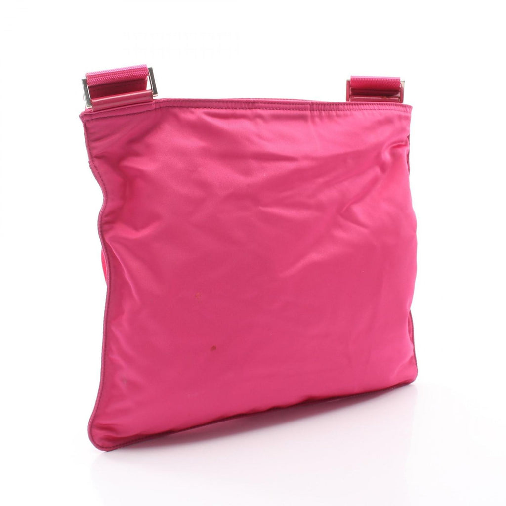 Prada Shoulder Bag Vela Sport Pink Nylon Leather Triangle Logo — view 2