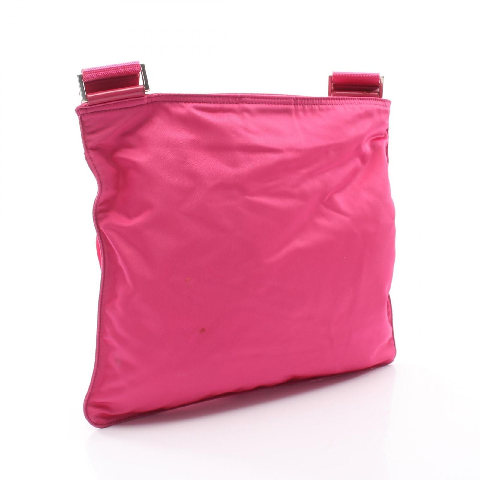 Prada Shoulder Bag Vela Sport Pink Nylon Leather Triangle Logo — view 2