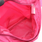 Prada Shoulder Bag Vela Sport Pink Nylon Leather Triangle Logo — view 3