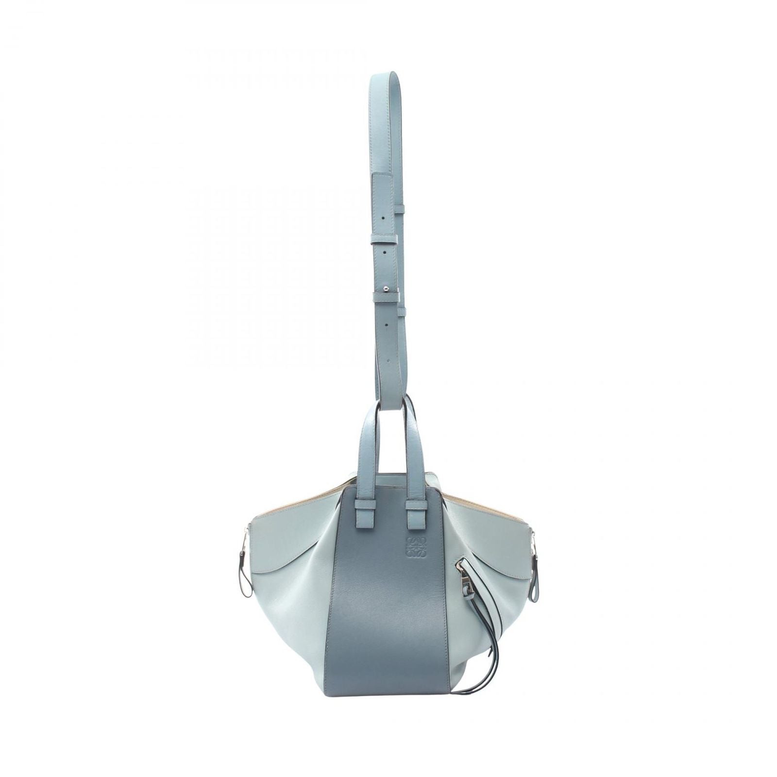 Loewe Handbag Hammock Small 2-Way Light Blue Leather — view 5