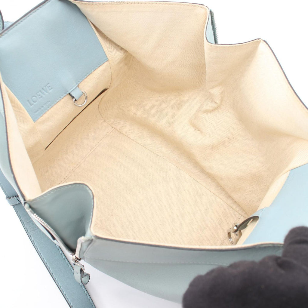 Loewe Handbag Hammock Small 2-Way Light Blue Leather — view 3