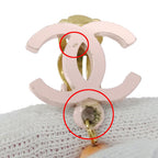 Chanel Earrings Metal Pink CC Logo Swing — view 5