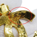 Chanel Earrings Gold Large Presence CC Logo 94 — view 8