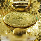 Chanel Earrings Gold Large Presence CC Logo 94 — view 6