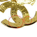 Chanel Earrings Gold Large Presence CC Logo 94 — view 9