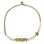 Dior Necklace Faux Pearl Rhinestone J'adior Gold Star Gorgeous — view 3