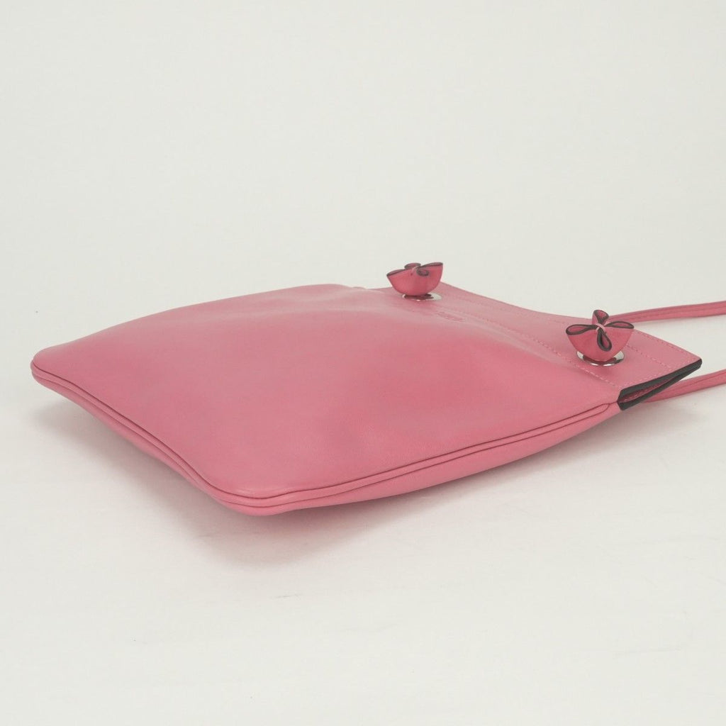 Hermes Aline Mini Shoulder Bag Swift Rose Azalee Pink Silver Veau — view 5