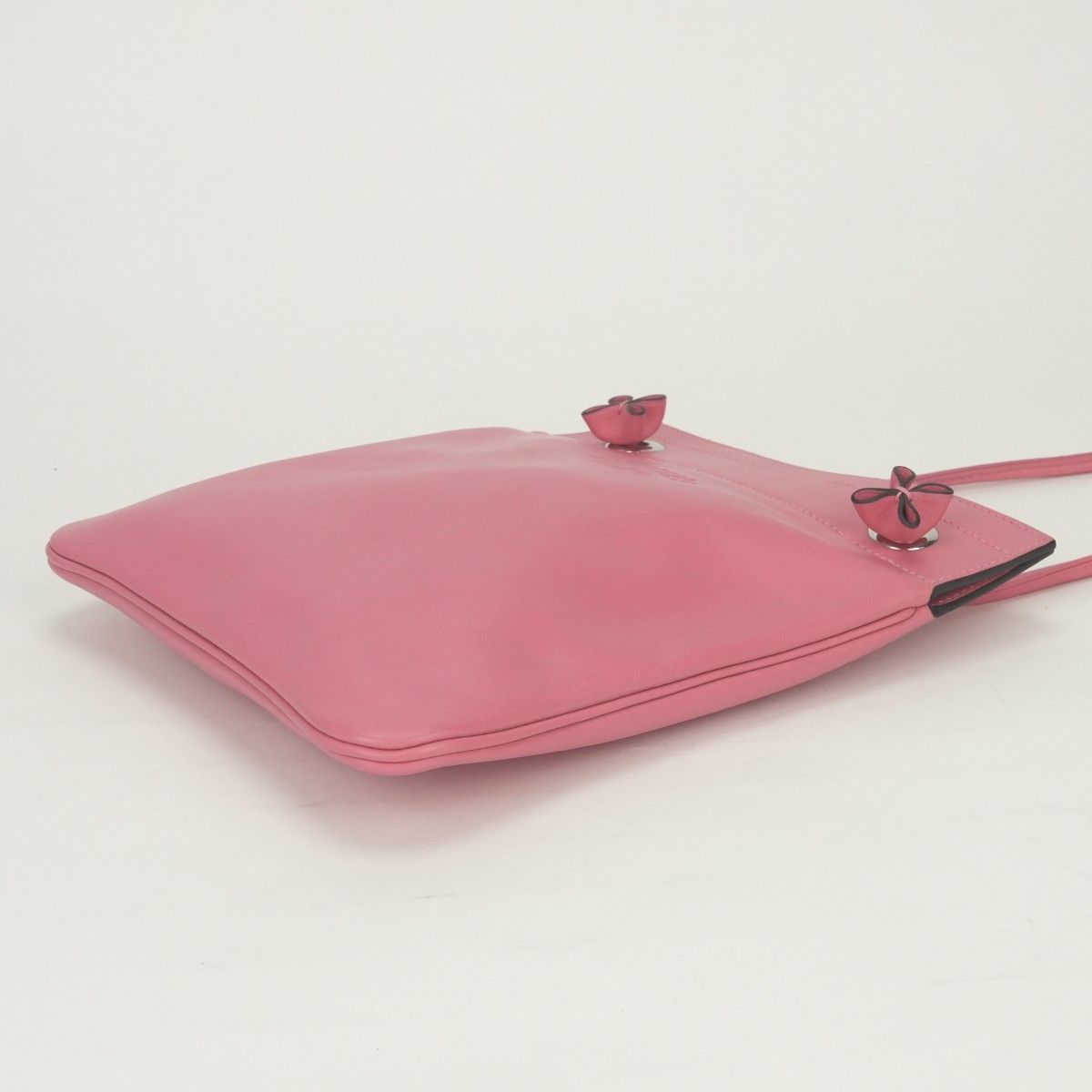 Hermes Aline Mini Shoulder Bag Swift Rose Azalee Pink Silver Veau — view 5