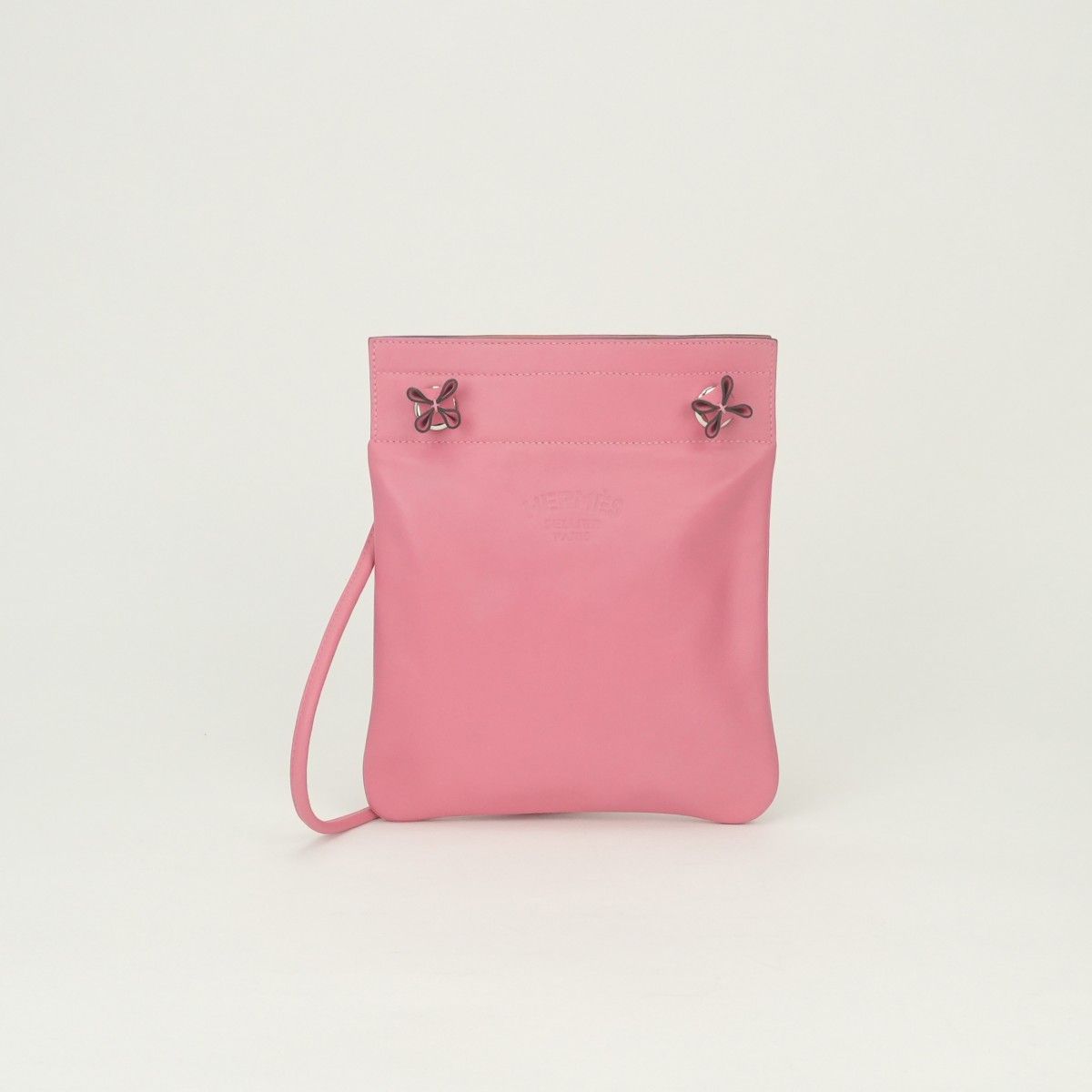 Hermes Aline Mini Shoulder Bag Swift Rose Azalee Pink Silver Veau