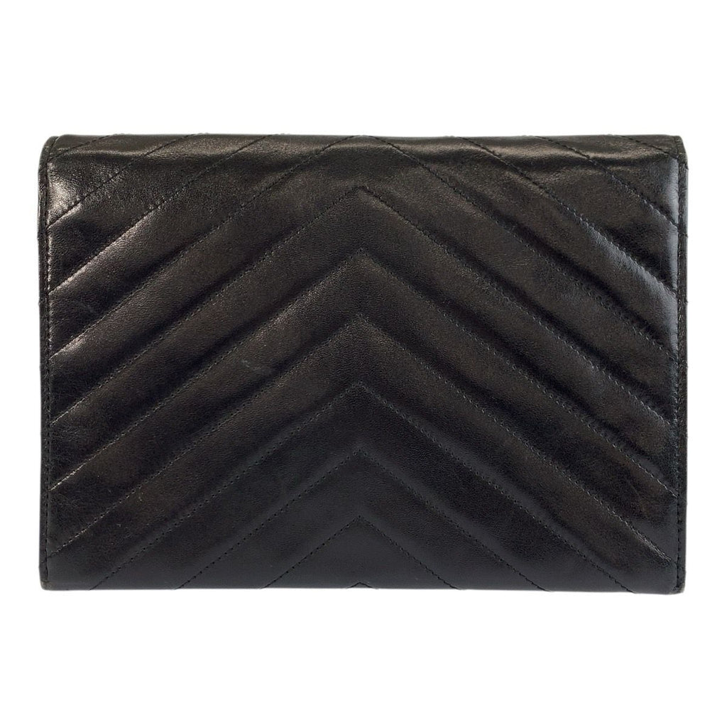 Saint Laurent Vintage Stitch Black Clutch — view 2