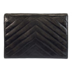 Saint Laurent Vintage Stitch Black Clutch — view 2