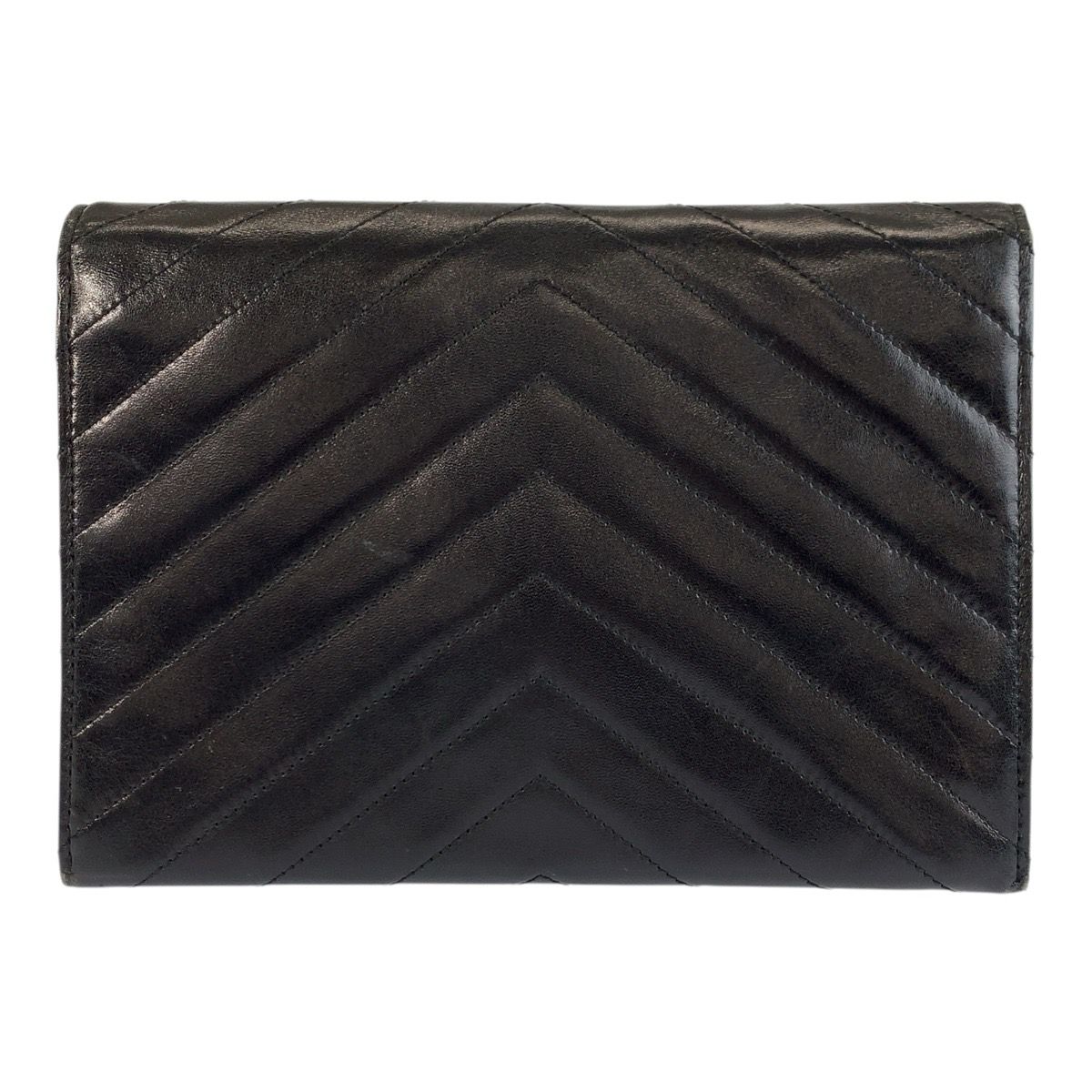 Saint Laurent Vintage Stitch Black Clutch — view 2