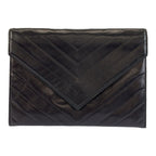 Saint Laurent Vintage Stitch Black Clutch