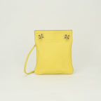 Hermes Aline Mini Shoulder Bag Swift Lime Yellow Silver Veau