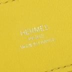 Hermes Aline Mini Shoulder Bag Swift Lime Yellow Silver Veau — view 7