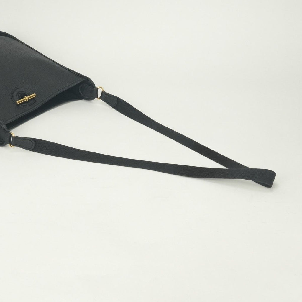 Hermes Vespa PM Shoulder Bag Togo Noir Black Gold — view 4