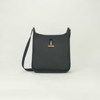 Hermes Vespa PM Shoulder Bag Togo Noir Black Gold
