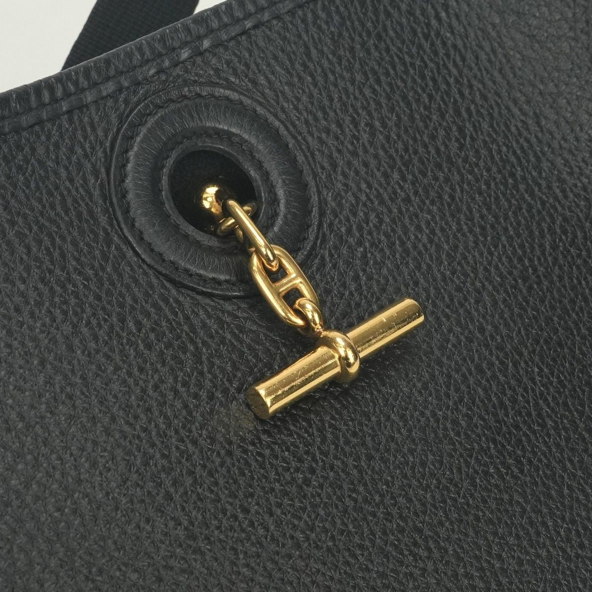 Hermes Vespa PM Shoulder Bag Togo Noir Black Gold — view 7