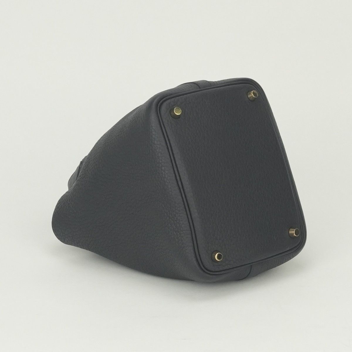 Hermes Picotin Lock PM 18 Tote Taurillon Clemence Prunoir Black Purple — view 6