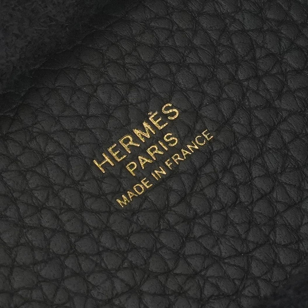 Hermes Picotin Lock PM 18 Tote Taurillon Clemence Prunoir Black Purple — view 7