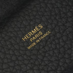 Hermes Picotin Lock PM 18 Tote Taurillon Clemence Prunoir Black Purple — view 7