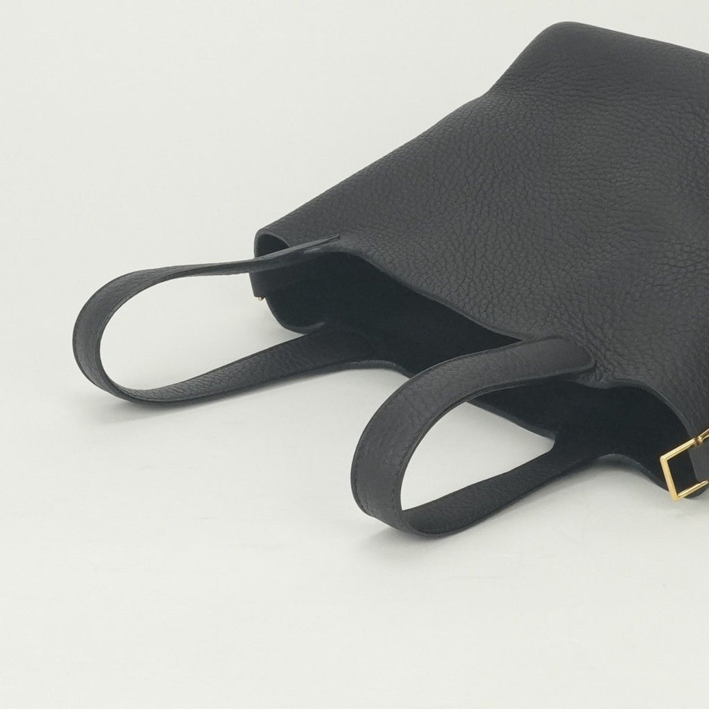 Hermes Picotin Lock PM 18 Tote Taurillon Clemence Prunoir Black Purple — view 4