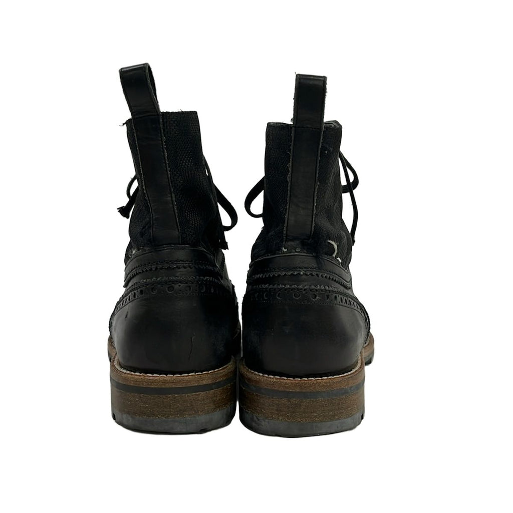 Louis Vuitton Short Boots 9 Black Damier Graphite Leather — view 3