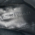 Louis Vuitton Short Boots 9 Black Damier Graphite Leather — view 5