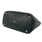 Chanel With Card Cambon Line CC Logo Leather Tote Black — view 8