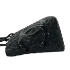 Chanel With Card Cambon Line CC Logo Leather Tote Black — view 5