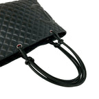 Chanel With Card Cambon Line CC Logo Leather Tote Black — view 4