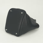 Hermes Picotin Lock PM 18 Tote Taurillon Clemence Noir Black Silver — view 5