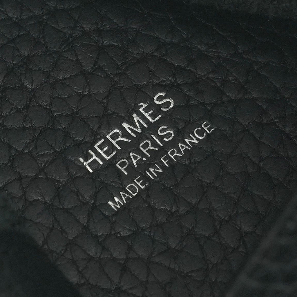 Hermes Picotin Lock PM 18 Tote Taurillon Clemence Noir Black Silver — view 7