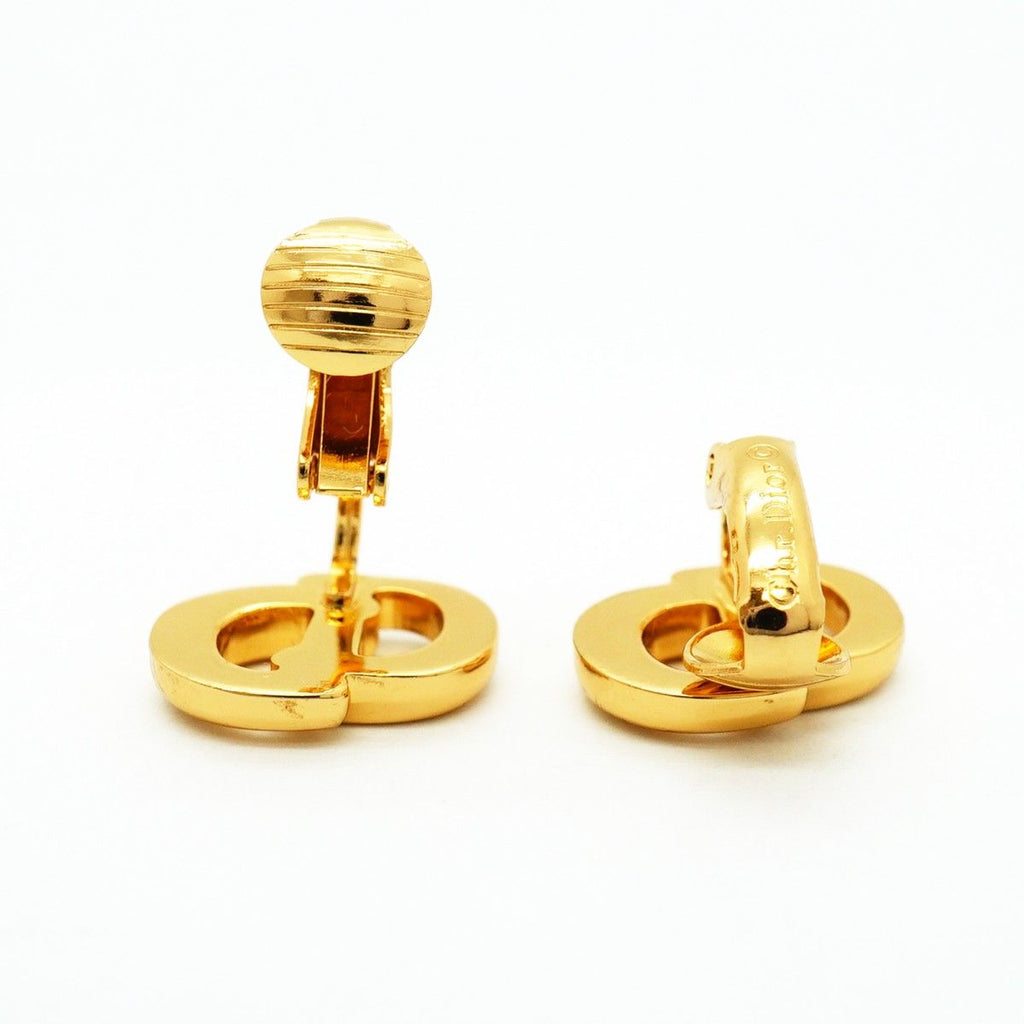 Dior Earrings CD Logo Gold Plated — view 3